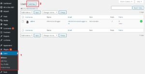 Adding User in WordPress
