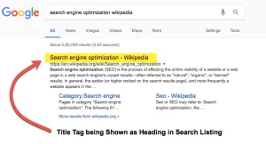 SEO Friendly Title of page for Website