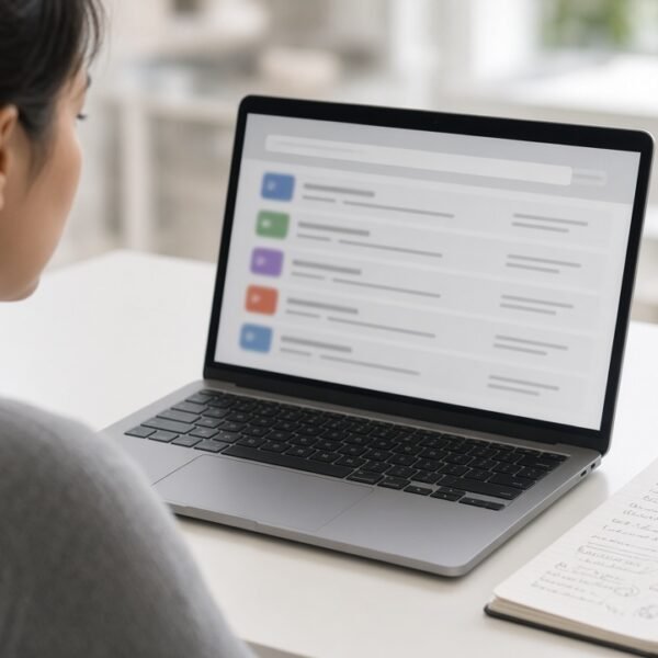 Researcher reviewing how AI changes Google search results